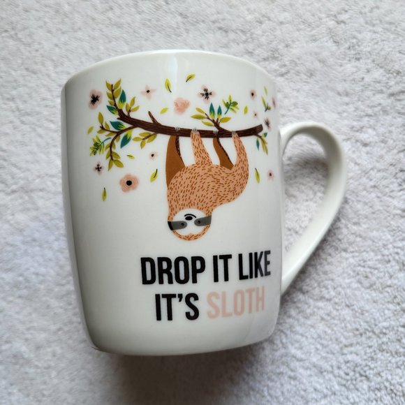 Coco & Lola Sloth Coffee Mug Drop It Like It's Sloth Tea Cup / Coffee Mug GUC - Picture 2 of 8